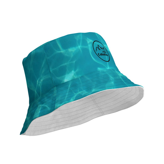 Fisherman hat crystal-clear water