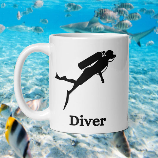 Diver Mug Black