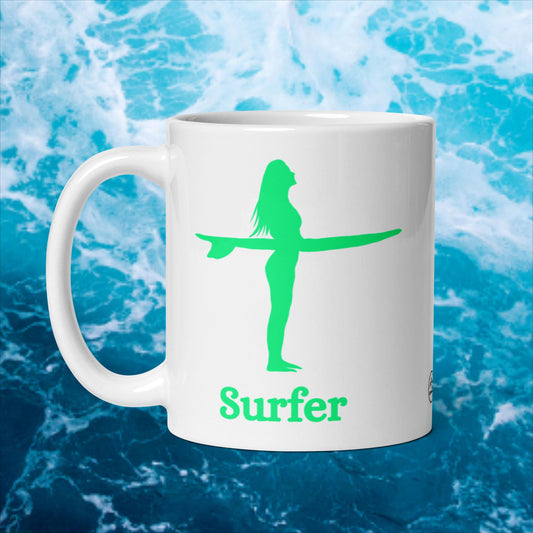 Surfer Mug Woman Green