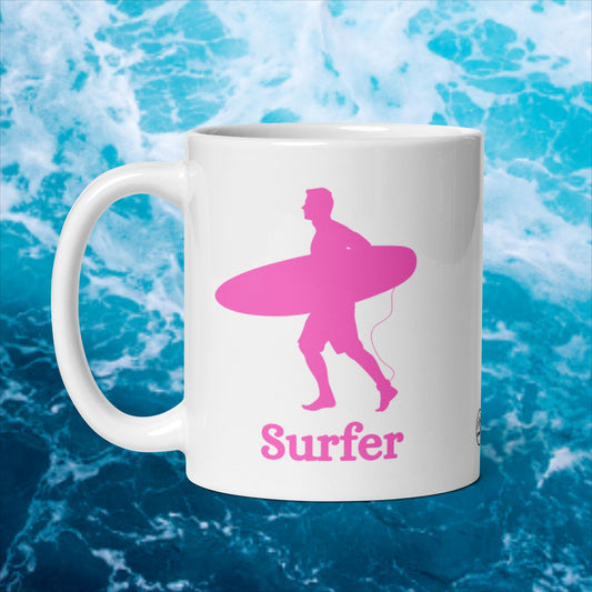 Surfer Mug Man Pink